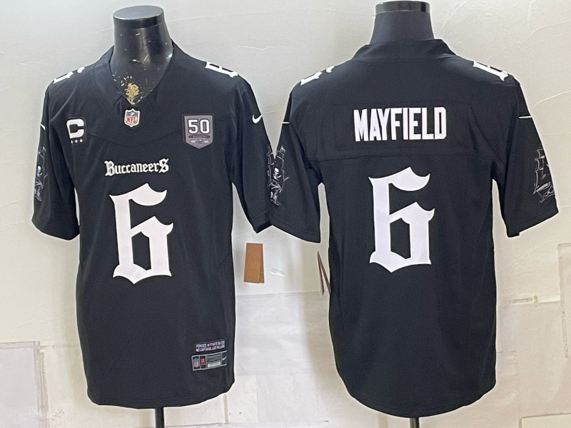 Men 2026 Nike Tampa Bay Buccaneers #6 Mayfield Black NFL jersey->buffalo bills->NFL Jersey